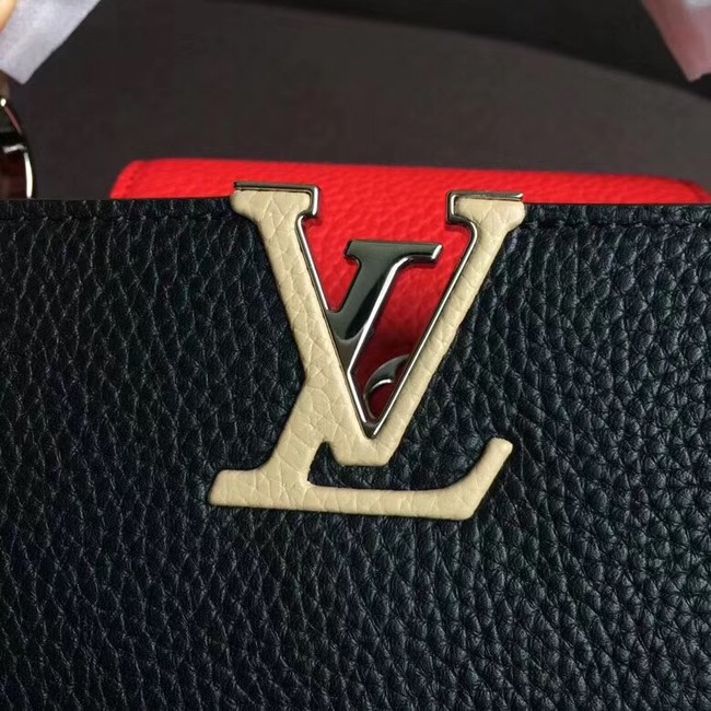 Louis vuitton original CAPUCINES PM M51814 black&red