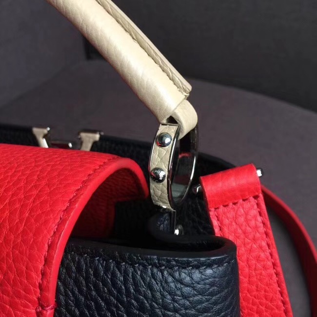 Louis vuitton original CAPUCINES PM M51814 black&red