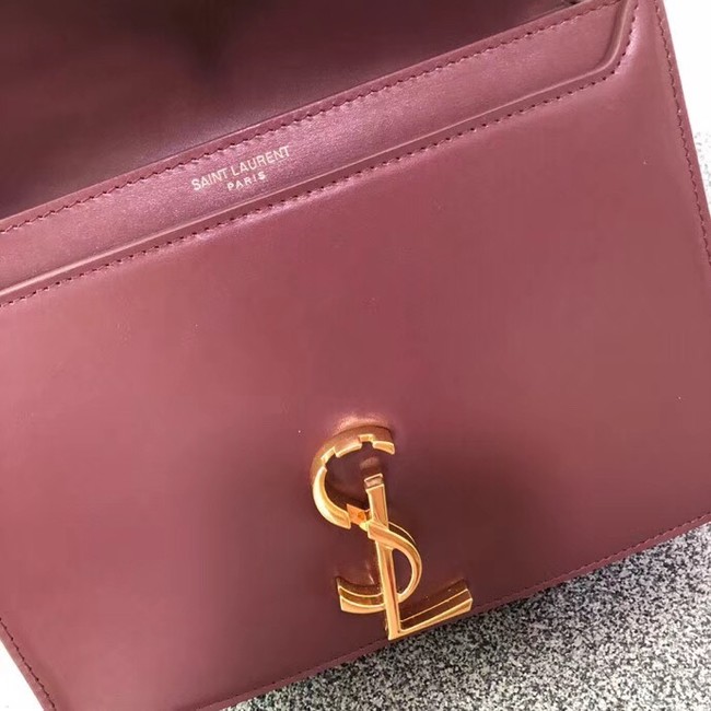 SAINT LAURENT Cassandra shoulder bag 96156 Burgundy