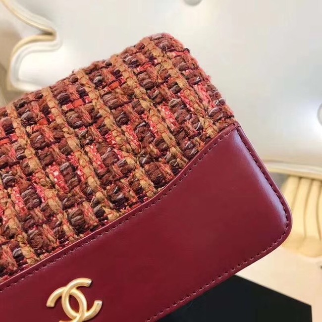 Chanel wallet on chain A84389 red