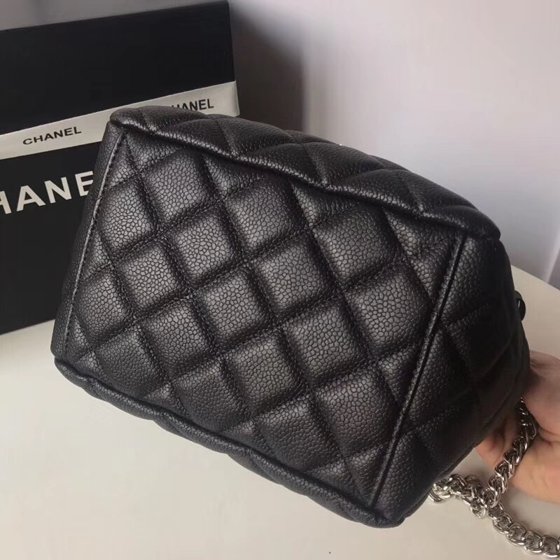 Chanel drawstring bag A91273 black