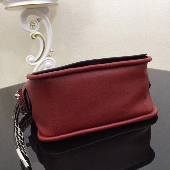 Prada Concept calf leather bag 1BD123 Wine