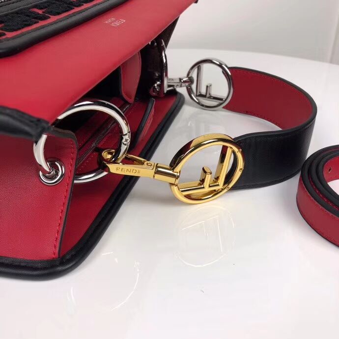 Fendi KAN I F leather bag 8DH844 red