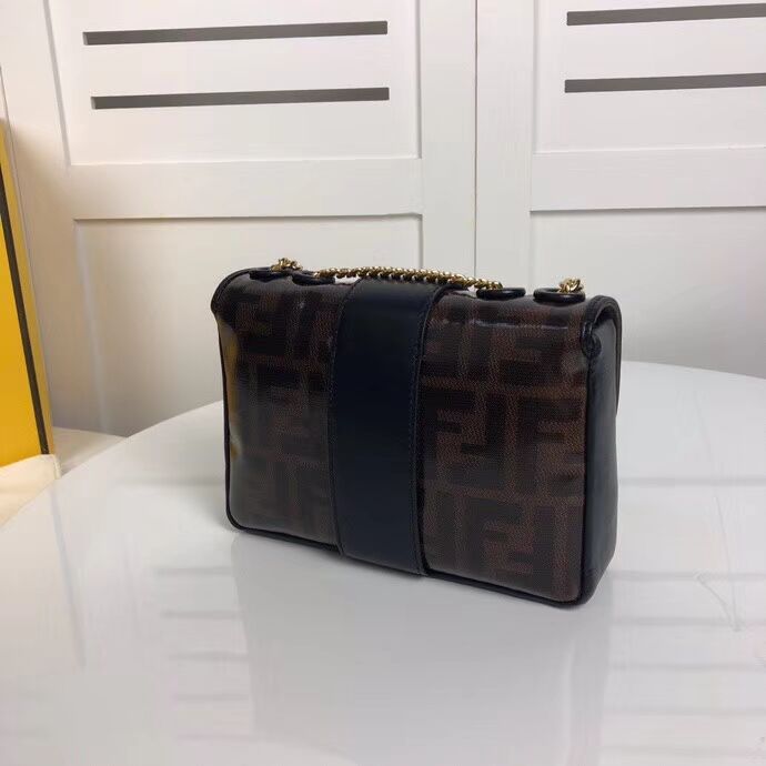 Fendi WALLET ON CHAIN 8HF836 black