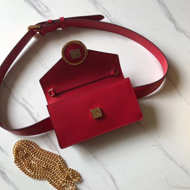 Fendi BELT BAG leather belt bag 8BM005 red