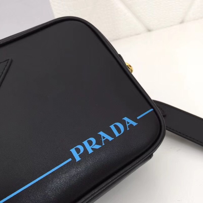 Prada Leather shoulder bag 1BH093 black