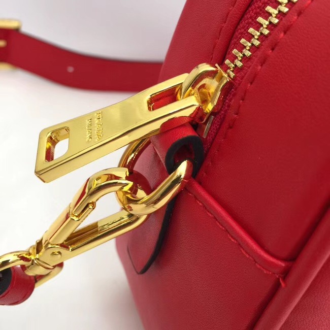 Prada Leather shoulder bag 1BH093 red