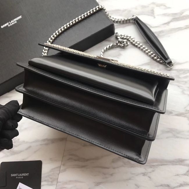 SAINT LAURENT leather shoulder bag Y550228 black