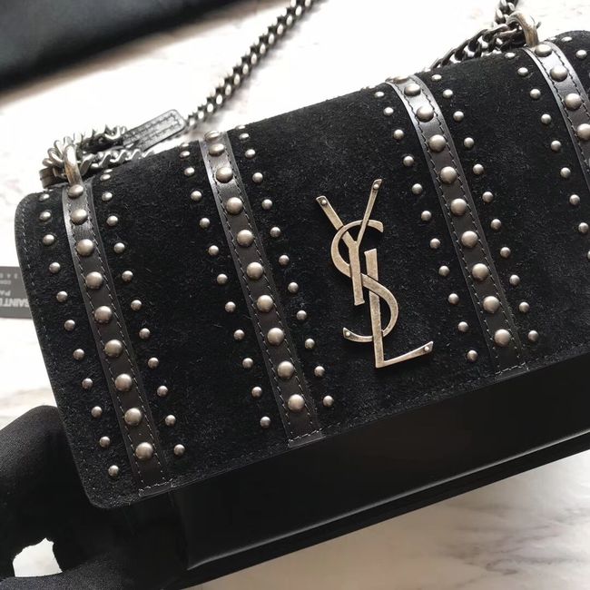 SAINT LAURENT leather shoulder bag Y550286 black