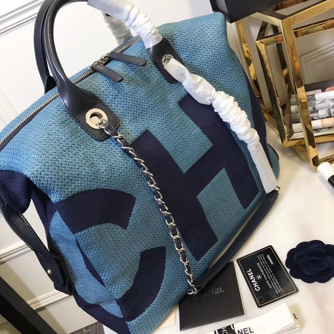 Chanel large shopping bag C3403 blue