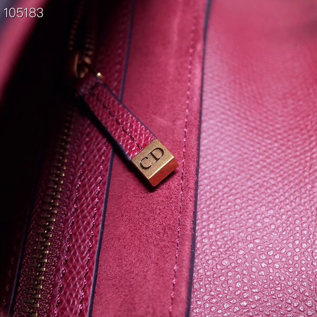 Dior SADDLE-TAS VAN KALFSLEER M0446CW Wine