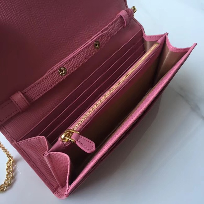 Prada Calfskin Leather Shoulder Bag 1BP290 rose