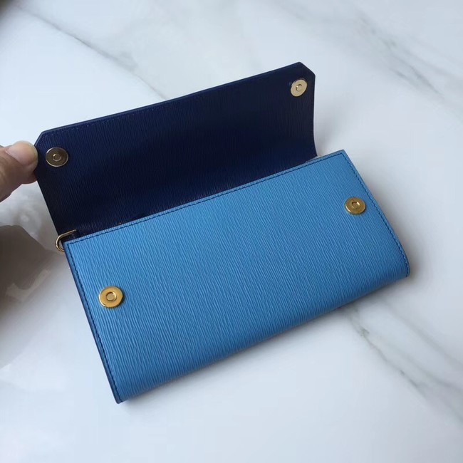 Prada leather mini-bag 1DF003 blue