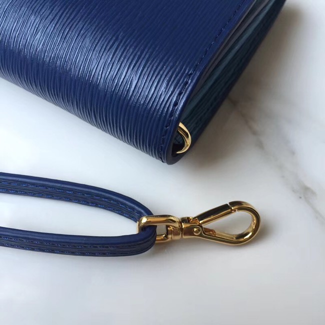 Prada leather mini-bag 1DF003 blue