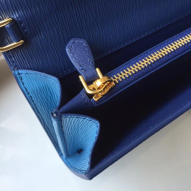 Prada leather mini-bag 1DF003 blue