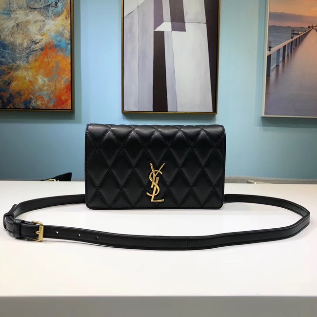 SAINT LAURENT Angie quilted leather shoulder bag 568906 black