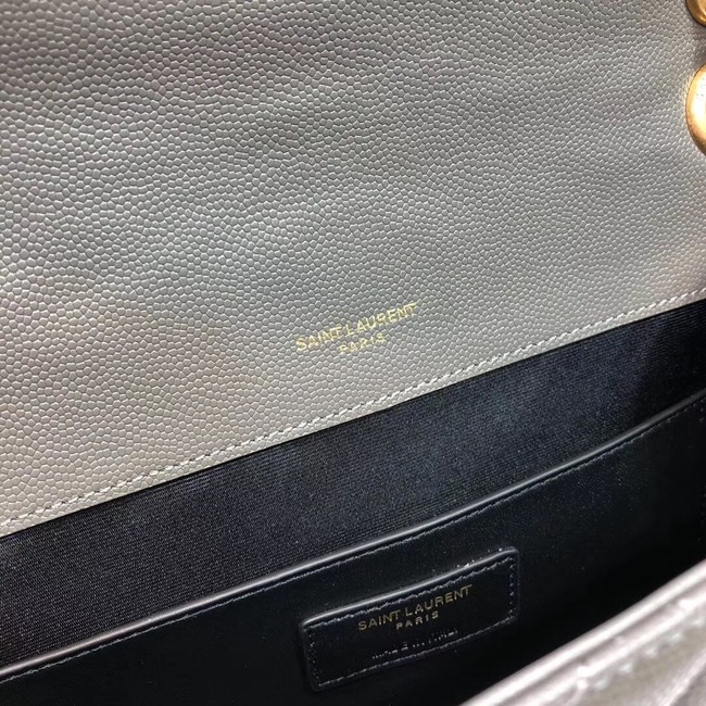 SAINT LAURENT Medium satchel 487206 grey