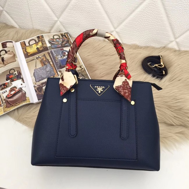 Prada Calf leather bag 5021 blue