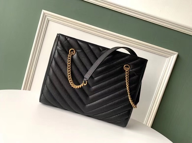 SAINT LAURENT leather shoulder bag 392742 black