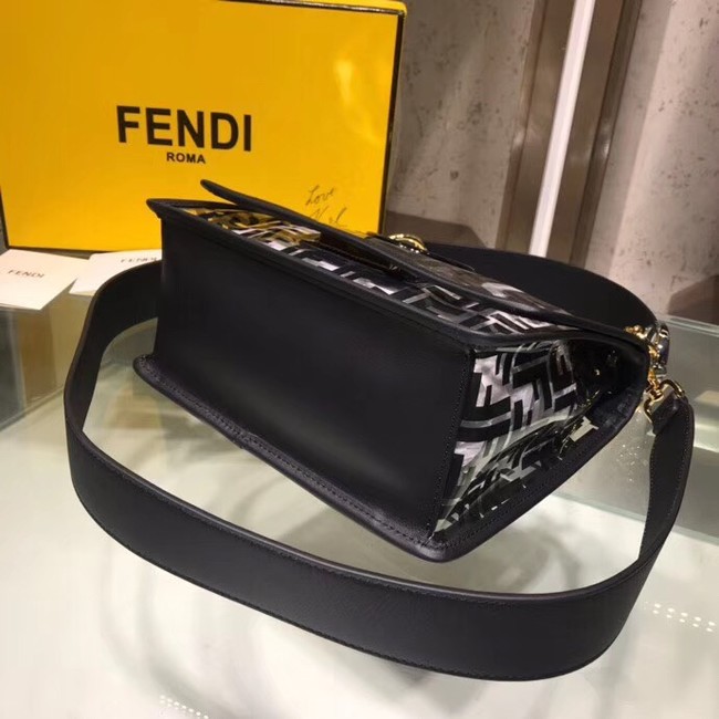 Fendi KAN I F PU tote bag 8BT284A black