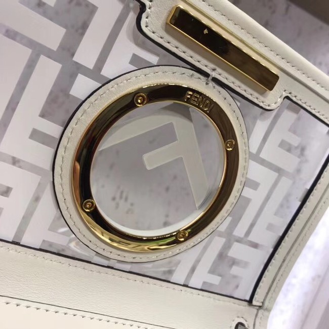 Fendi KAN I F SMALLPU tote bag 8BT286A7T white