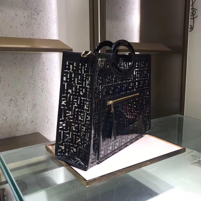 Fendi RUNAWAY PU tote bag 8BH360A black