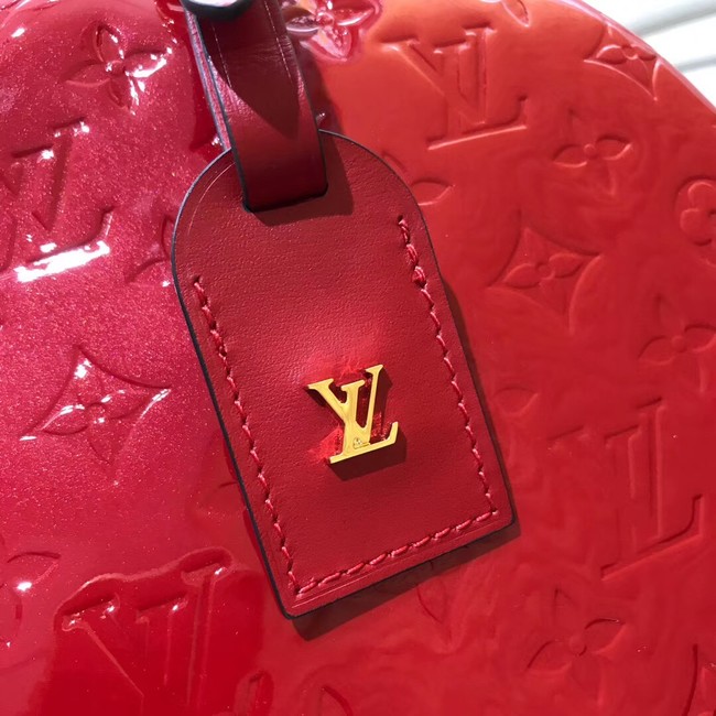 Louis vuitton original Monogam vernis BOITE CHAPEAU SOUPLE M53999 red