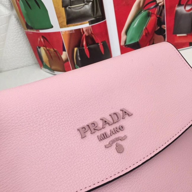 Prada Calf leather shoulder bag 66138 pink