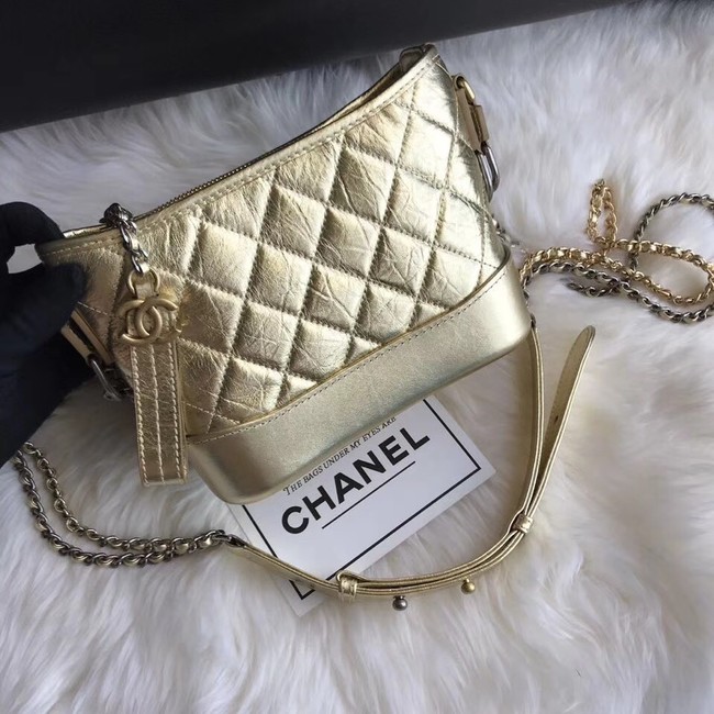 CHANEL GABRIELLE Original Small Hobo Bag A91810 Gold