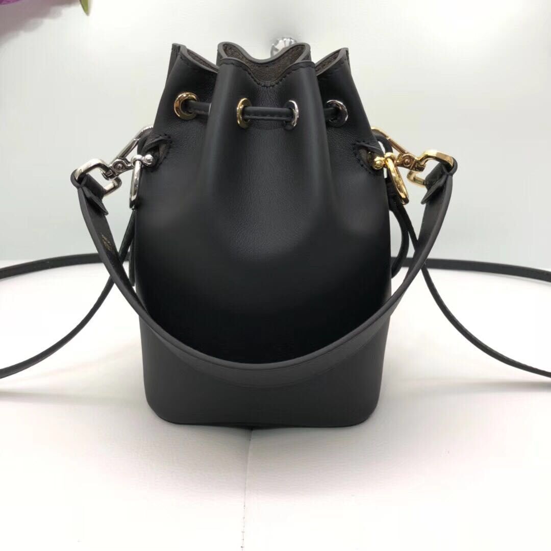 Fendi leather Mini Handbag 8BS010 black