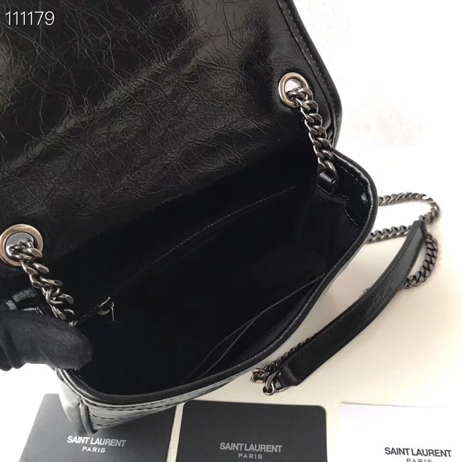 SAINT LAURENT Niki Mini leather shoulder bag 03743 black