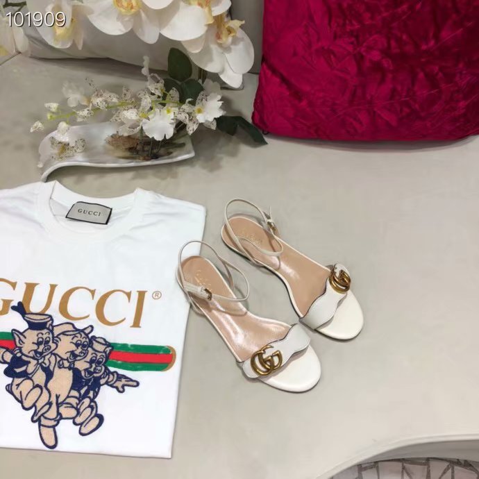 Gucci Leather Double G sandal GG1533BL-2