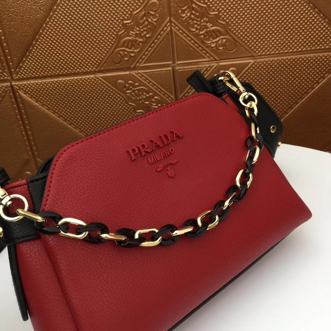 Prada Calf leather shoulder bag 2032 red