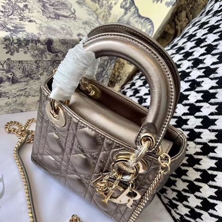 MINI LADY DIOR-TAS VAN LAMSLEER CAL44500 Silver gray