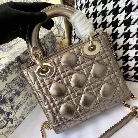 MINI LADY DIOR-TAS VAN LAMSLEER CAL44500 Silver gray