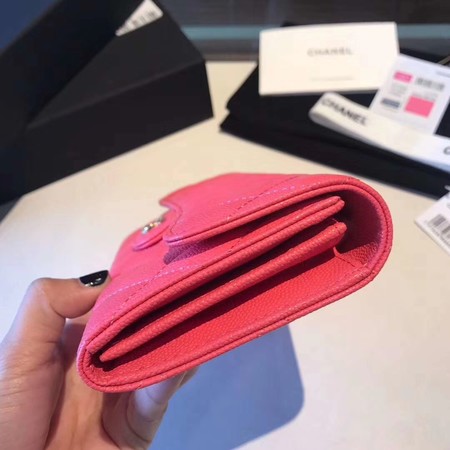 Chanel long flap wallet A80759 rose