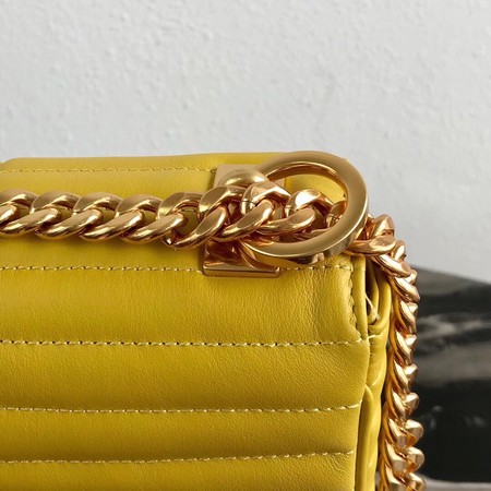 Prada Diagramme medium leather bag 1BD108 yellow