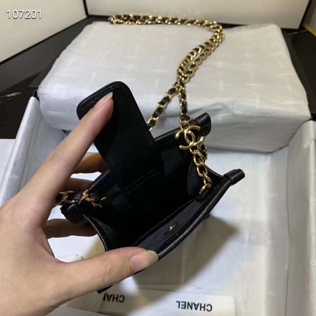 Chanel Shoulder Bag Original Leather 7738 black