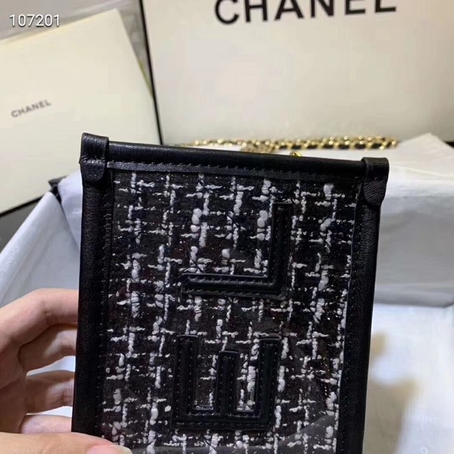 Chanel Shoulder Bag Original Leather 7738 black