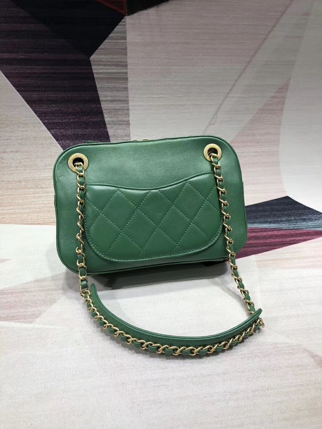 Chanel Original Leather Bag 9235 Green