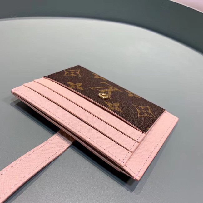 Louis Vuitton Monogram Canvas Card Holder M61730 Pink