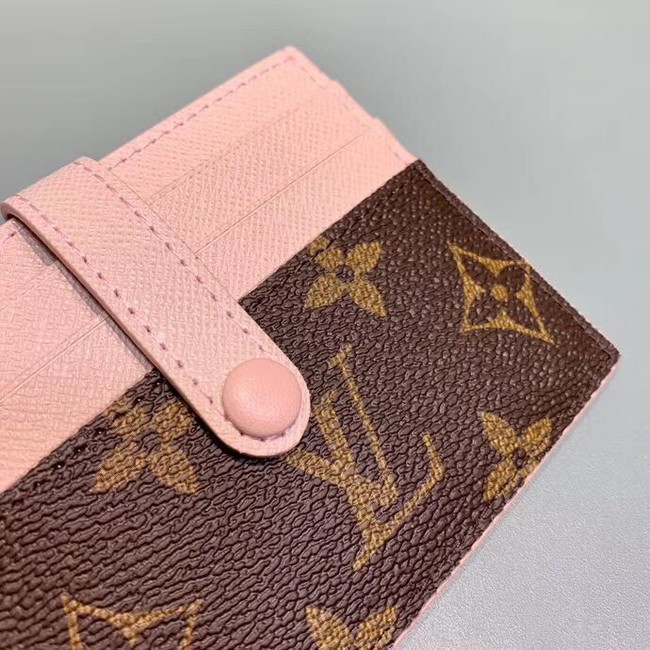 Louis Vuitton Monogram Canvas Card Holder M61730 Pink