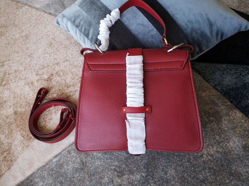 Chloe Original Buckskin Leather Lock Bag 3S088 Red