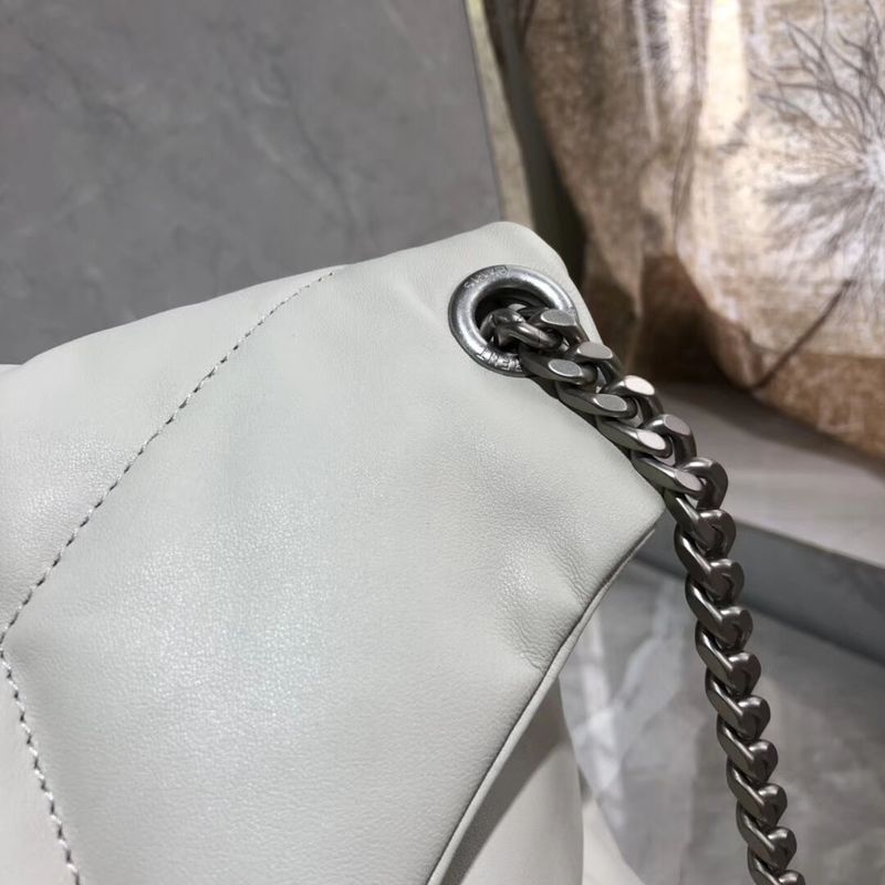 Yves Saint Laurent Shoulder Bag Original Leather Y577475 White