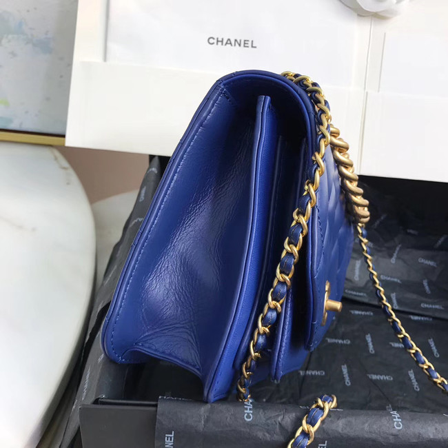 Chanel Small flap bag AS0784 blue