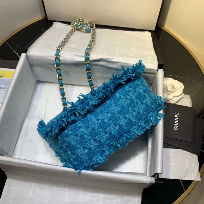 CHANEL 19 Flap Bag AS0974 blue