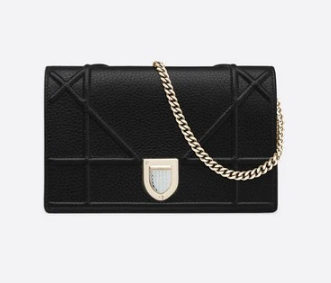 DIORAMA CALFSKIN CLUTCH M49P black