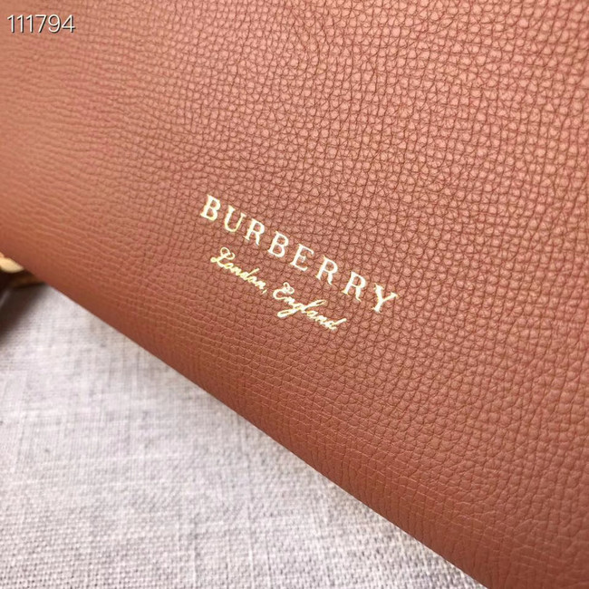 BurBerry Leather Tote Bag 7461 brown