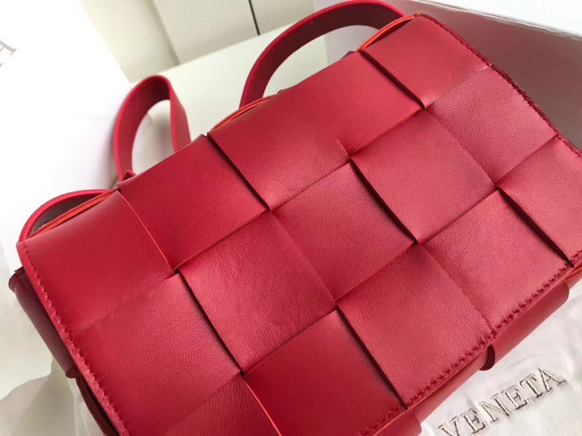 Bottega Veneta Sheepskin Weaving Original Leather 578004 red