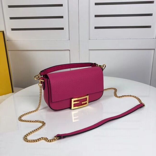 Fendi BAGUETTE leather bag F2467 rose